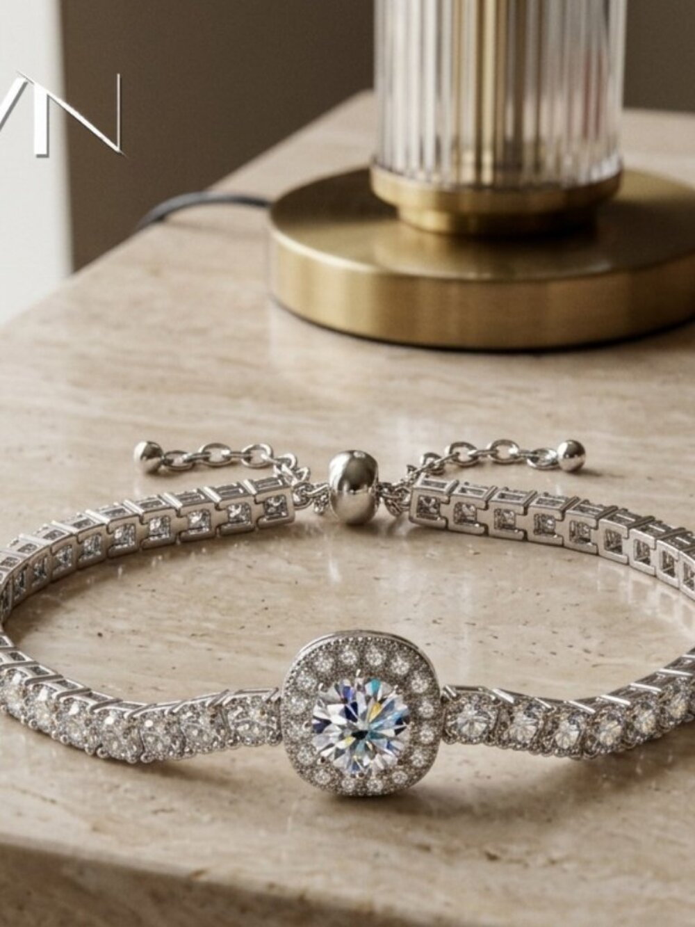 Mens 1CT Moissanite Tennis Bracelet for Women